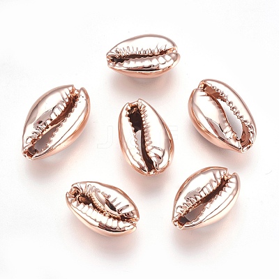 Electroplated Shell Beads BSHE-O017-13RG-1