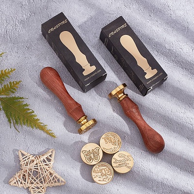 Wax Seal Stamp Set AJEW-WH0517-040-1