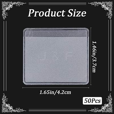 50Pcs PE Necklace Chain Adhesive Pouches FIND-BBC0001-74-1