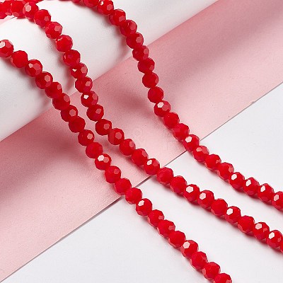 Faceted(32 Facets) Glass Beads Strands EGLA-J042-35B-05-1