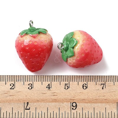 Opaque Resin Pendants RESI-Z038-08P-02-1
