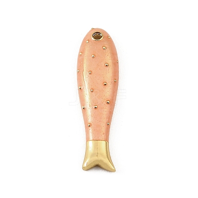 Brass Enamel Pendants KK-CBAF17A-06G-1