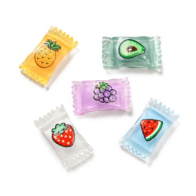 Translucent Resin Cabochons RESI-D005-06-1