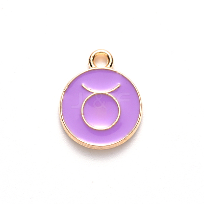 Alloy Enamel Pendants ENAM-S124-01B-01C-1