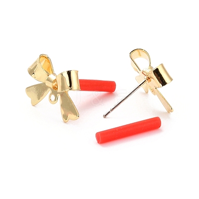 Alloy Stud Earring Findings EJEW-J102-07G-1