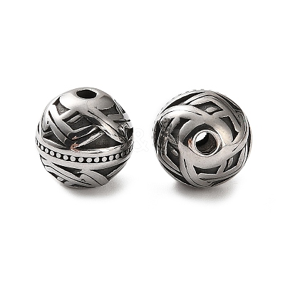 304 Stainless Steel Beads SA-CBA043D-01C-AS-1