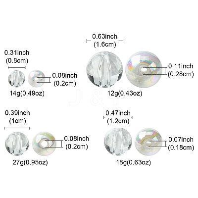 250Pcs 8 Styles Opaque Acrylic Beads MACR-FS0001-62-1