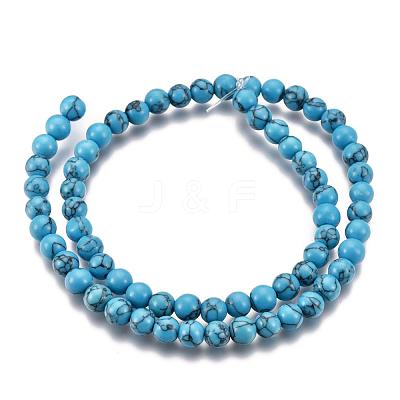 Synthetic Turquoise Beads Strands X-Z0NDC012-1-1