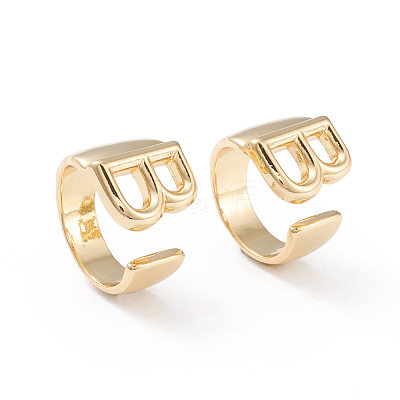Brass Cuff Rings RJEW-L097-06B-1