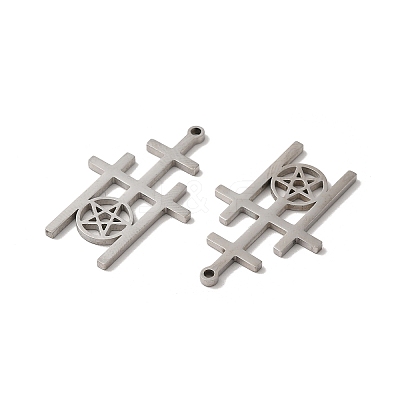 Non-Tarnish 304 Stainless Steel Pendant STAS-H212-15P-1