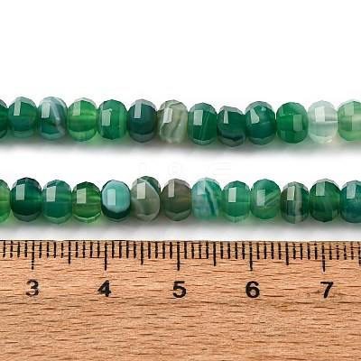 Natural Banded Agate Beads Strands G-P587-D02-01B-1