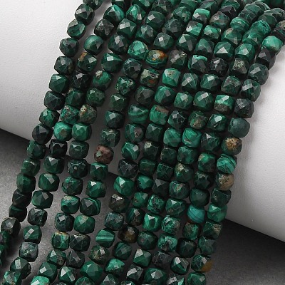 Natural Malachite Beads Strands G-C262-C02-4mm-1