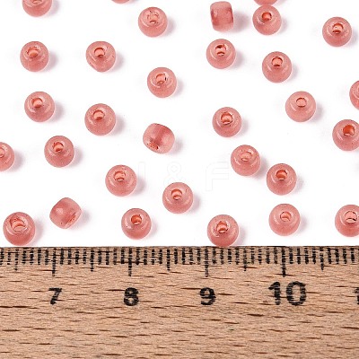 6/0 Transparent Inside Colours Glass Seed Beads SEED-N008-08K-1