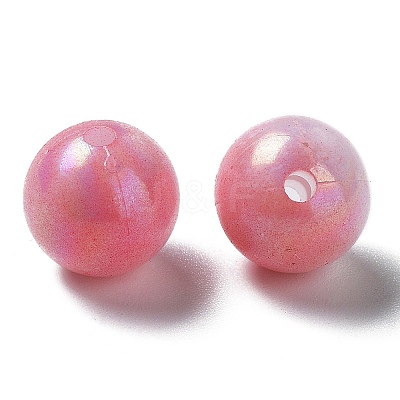 Two Tone Opaque Acrylic Beads SACR-P024-01B-W06-1