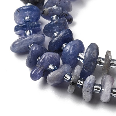 Natural Tanzanite Beads Strands G-L649-C07-01-1