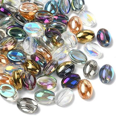 100Pcs 10 Colors Electroplate Glass Beads EGLA-CJ0001-26-1