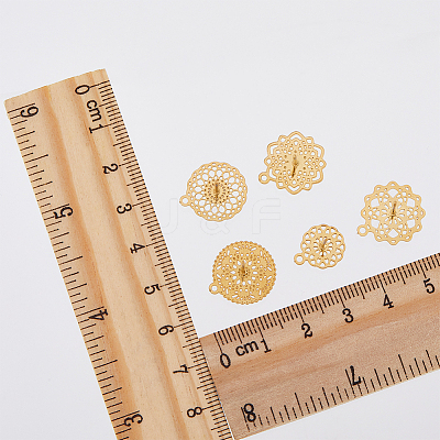 24Pcs 6 Style 304 Stainless Steel Stud Earrings Finding STAS-DC0014-04-1