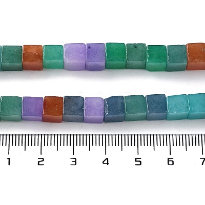 Natural Dyed White Jade Beads Strands G-Q008-C01-01G-1