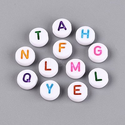 Opaque Acrylic Enamel Beads SACR-Q001-15B-1
