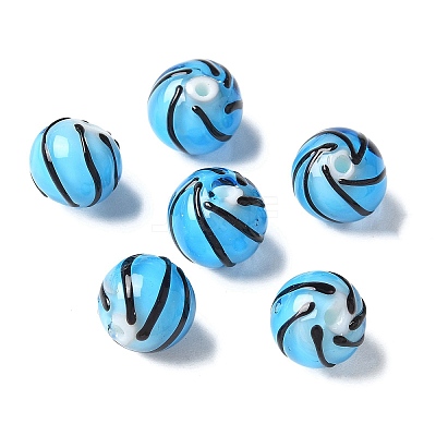 Handmade Transparent Lampwork Beads BLOW-D300-08H-1