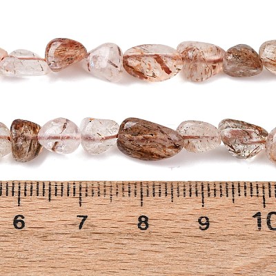 Natural Rutilated Quartz Beads Strands G-A208-05-1