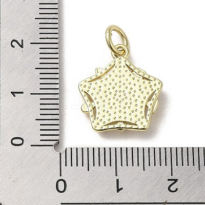 Evil Eye Enamel Shell Pendants KK-E092-26G-01-1
