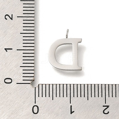 304 Stainless Steel Micro Pave Cubic Zirconia Pendants STAS-H228-06P-D-1