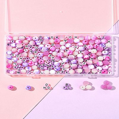 244Pcs Imitation Acrylic Beads Kits OACR-FS0004-07B-1