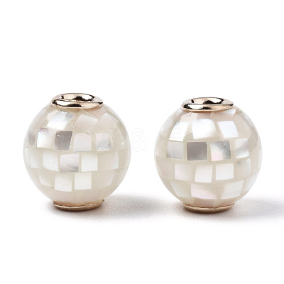 Natural White Shell Beads SSHEL-N034-131J-1