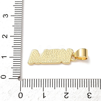 Venezuelan Brass Enamel Pendants KK-P352-01B-G-1