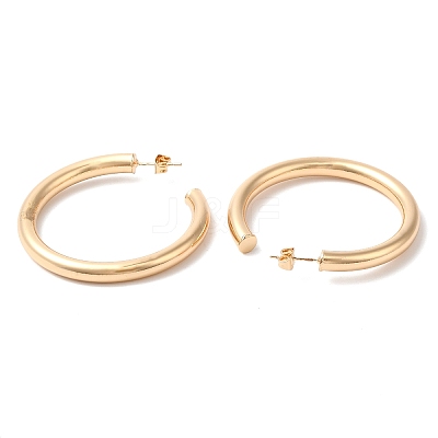 Brass Ring Stud Earring Findings EJEW-Q765-07G-1