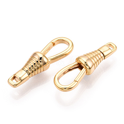 Brass Lobster Claw Clasps KK-N254-21G-1
