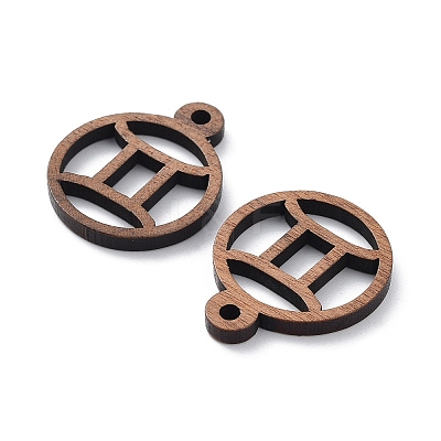 Walnut Wood Laser Cut Pendants WOOD-Q051-07H-1