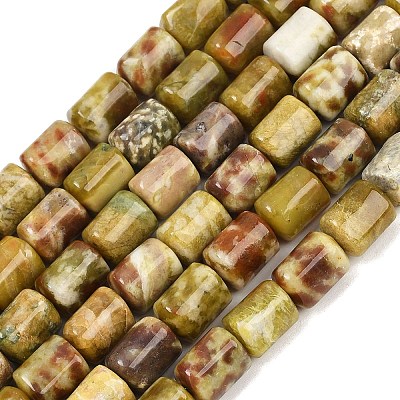 Natural Dragon Blood Jasper Beads Strands G-S396-03C-1