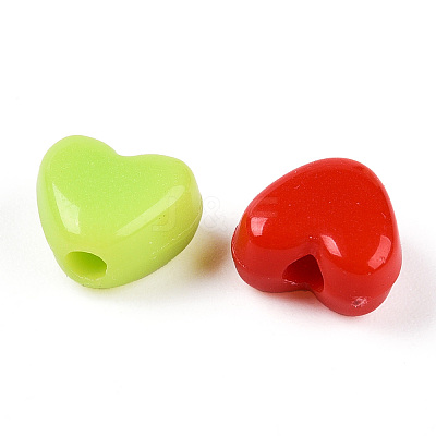 Opaque Acrylic Beads SACR-N018-08-1