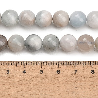 Natural Aquamarine Beads Strands GG-CBA1CAF-A02-10mm-1