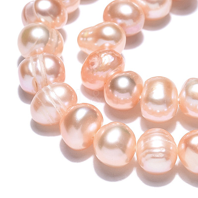 Natural Cultured Freshwater Pearl Beads Strands PEAR-N013-06M-1