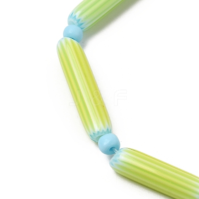 Handmade Lampwork Chevron Beads LAMP-Z019-01-15-1