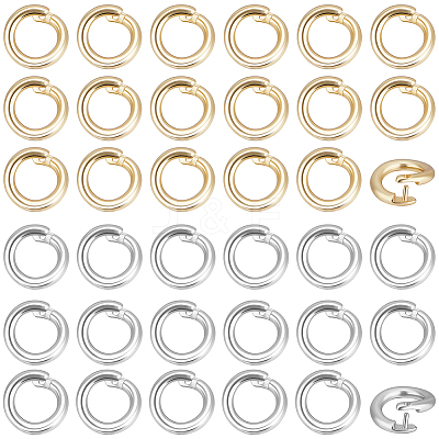 Brass Twister Clasps KK-BBC0023-90-1