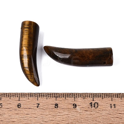 Natural Tiger Eye Pendants G-Q602-10B-1