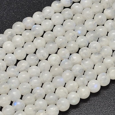Natural Rainbow Moonstone Beads Strands G-P335-12-6mm-1