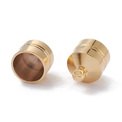 Brass Cord Ends X-KK-D002-05G-1