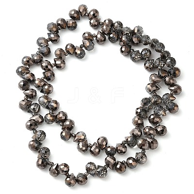 Electroplate Glass Beads Strands EGLA-D030-17G-1