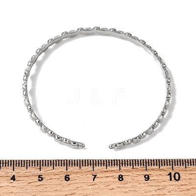 304 Stainless Steel Cuff Bangles for Women BJEW-H635-01P-1