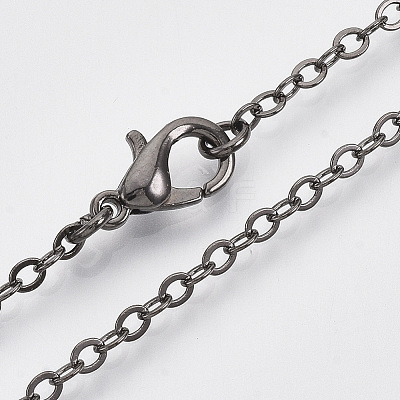 Brass Cable Chains Necklace Making LS-MAK-N029-01B-1