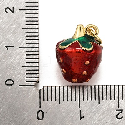 Brass Enamel Pendants KK-K401-47C-G-1