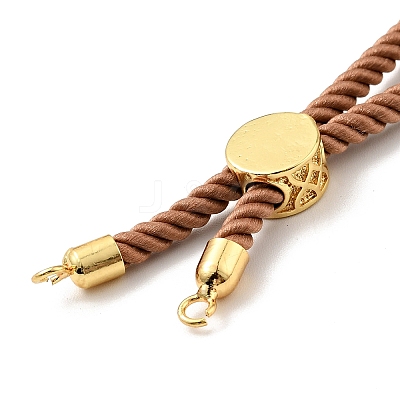 Half Finished Twisted Milan Rope Slider Bracelets FIND-G032-01G-21-1