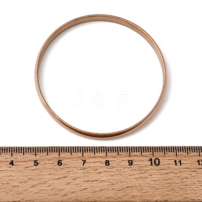 304 Stainless Steel Plain Bangles for Women Men BJEW-Z167-01M-01-1