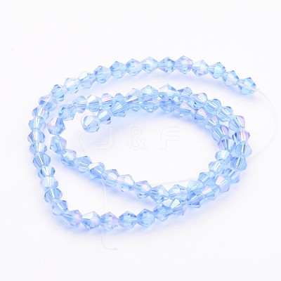 Glass Beads Strands LS-GB4mm22Y-AB-1