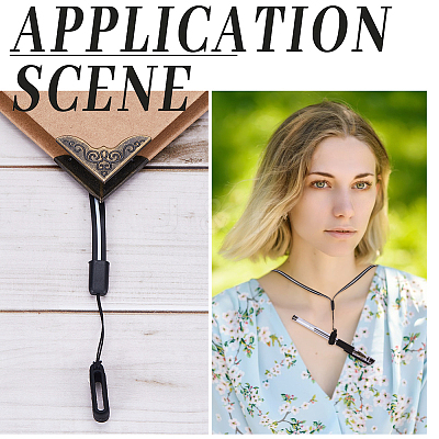 DIY Anti-lost Electronic Stylus & Lighter Pendant Necklace Making Kit AJEW-GF0007-86-1